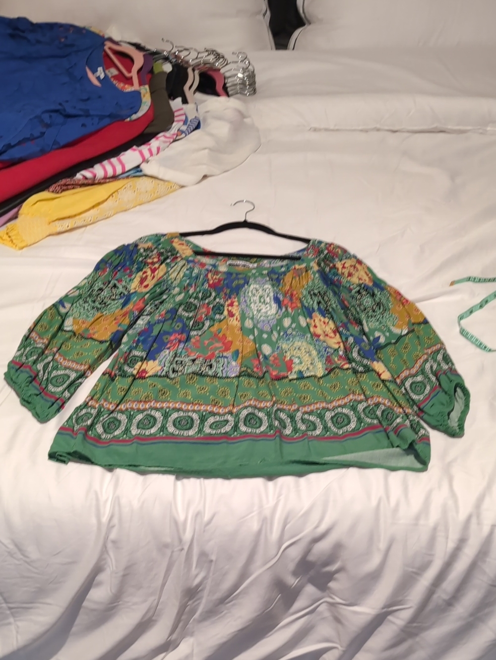 Rayon Woven Peasant Top
